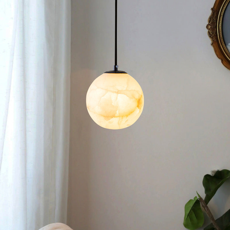 SphereLume | Sophisticated Marble Hanging Lamp