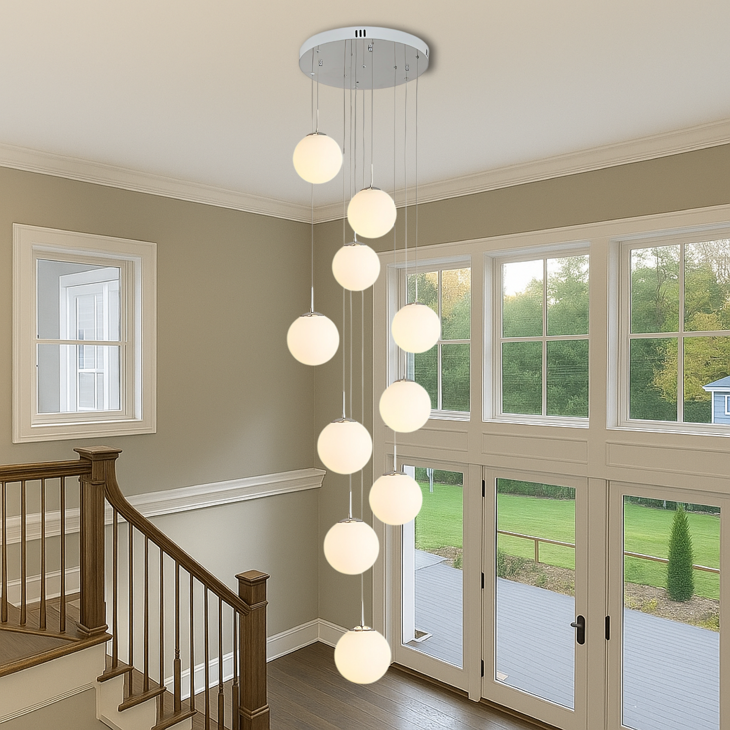 Steellan | Modern Style Scandinavian Staircase Chandelier