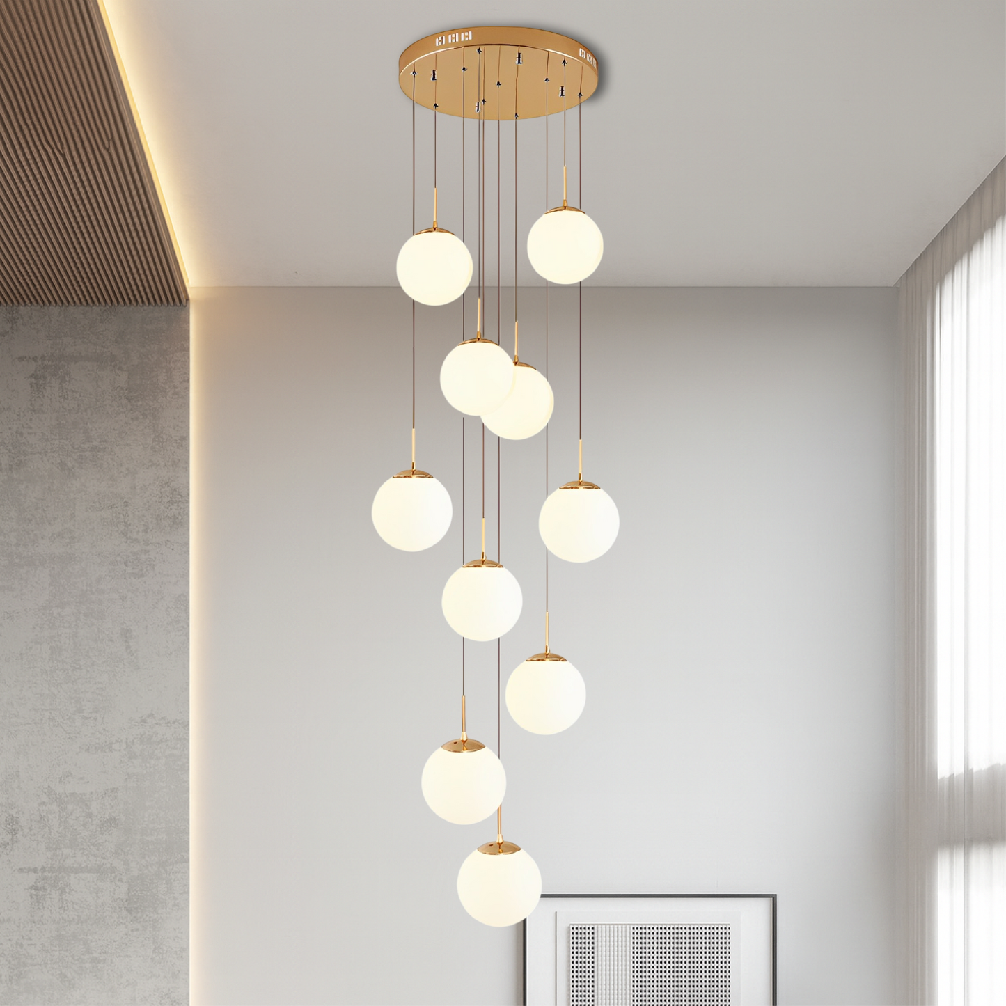 Steellan | Modern Style Scandinavian Staircase Chandelier