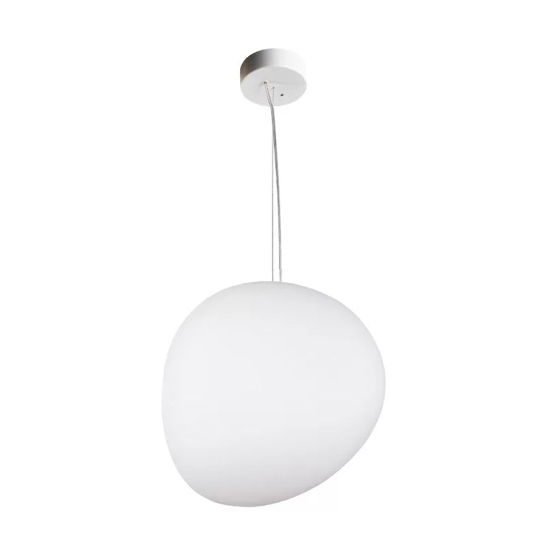 LumiStone – Contemporary Hanging Lamp with Cream Glass Finish