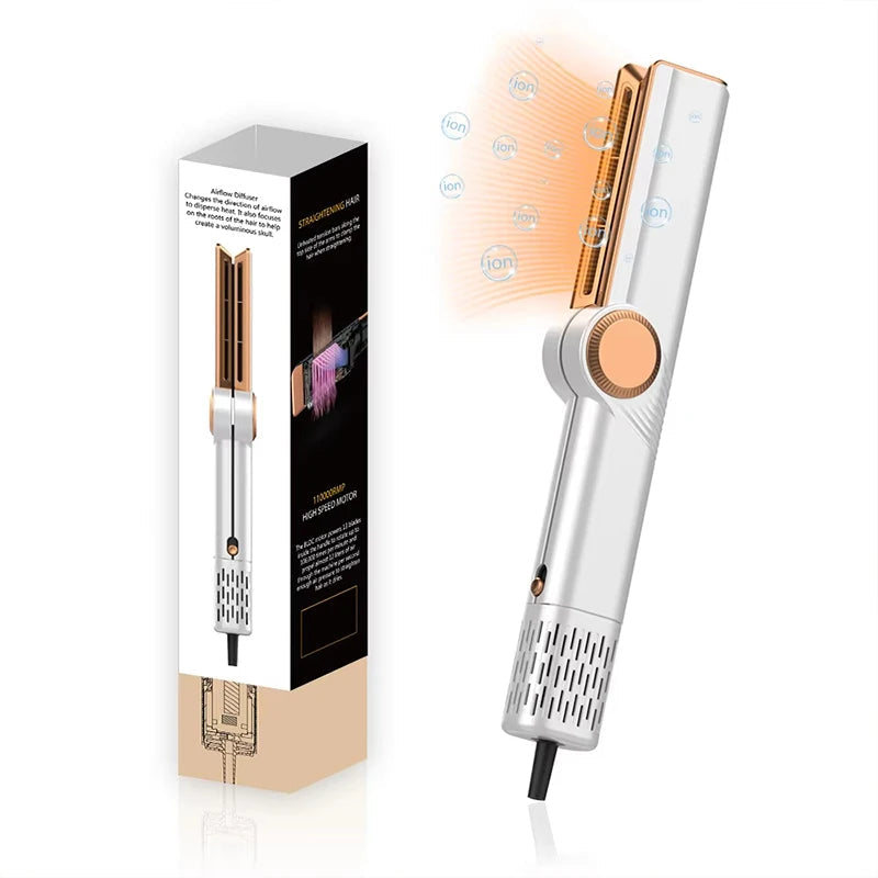 ZenithGlide Straightener – A hair straightener that glides smoothly, working on both damp and dry hair.