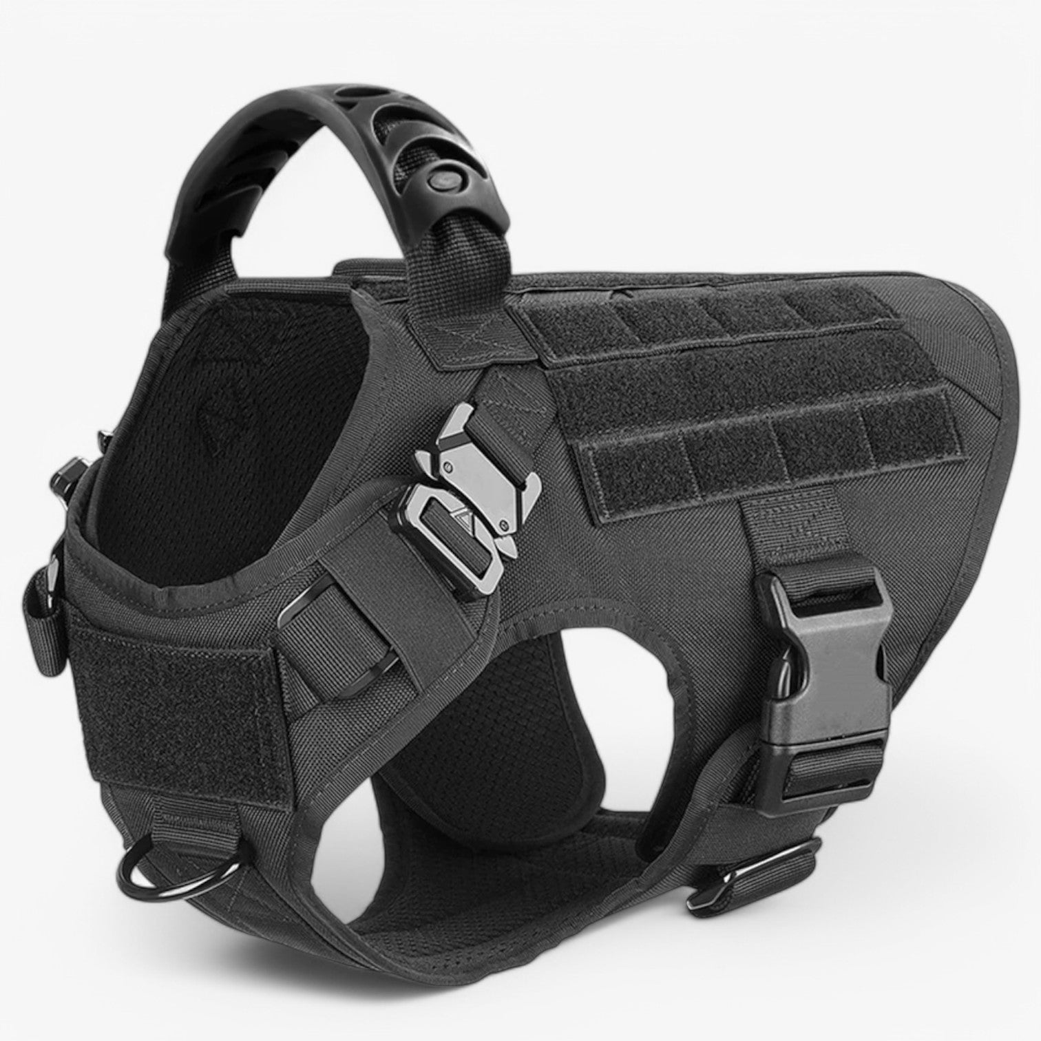 Heavy-Duty Tactical Dog Harness – Adjustable Fit with Handle and Reflective Features for Training