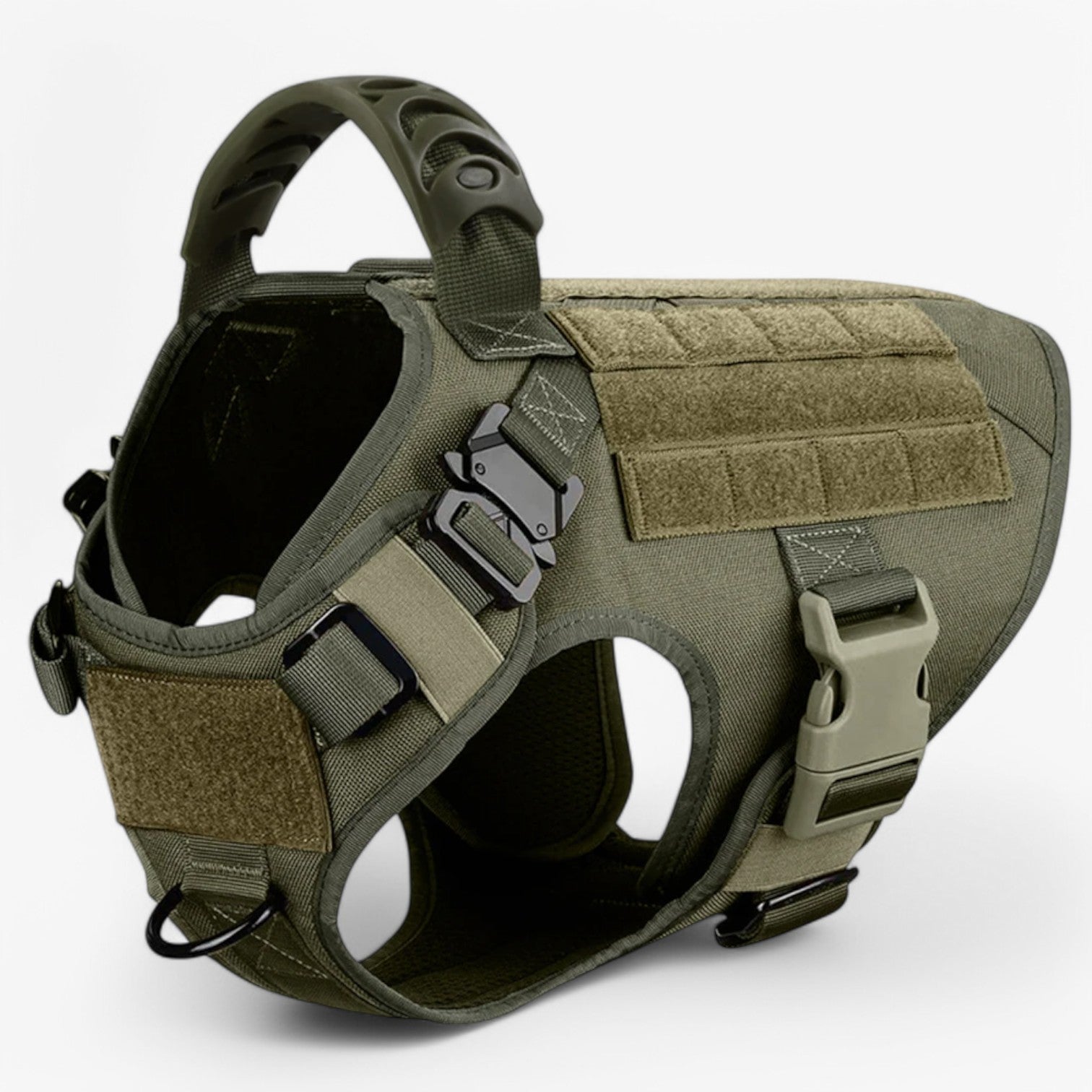 Heavy-Duty Tactical Dog Harness – Adjustable Fit with Handle and Reflective Features for Training