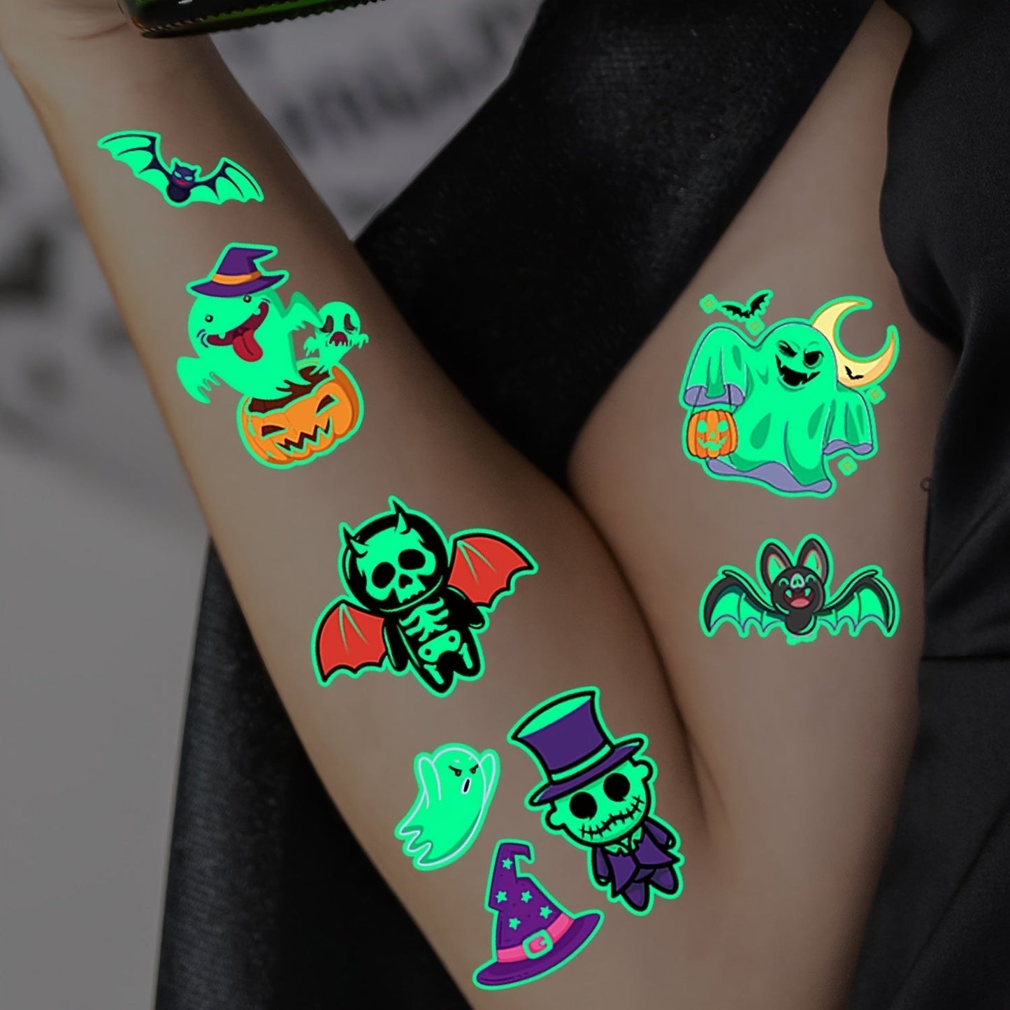 Fun Temporary Tattoos for Kids – Glow-in-the-Dark Body Stickers