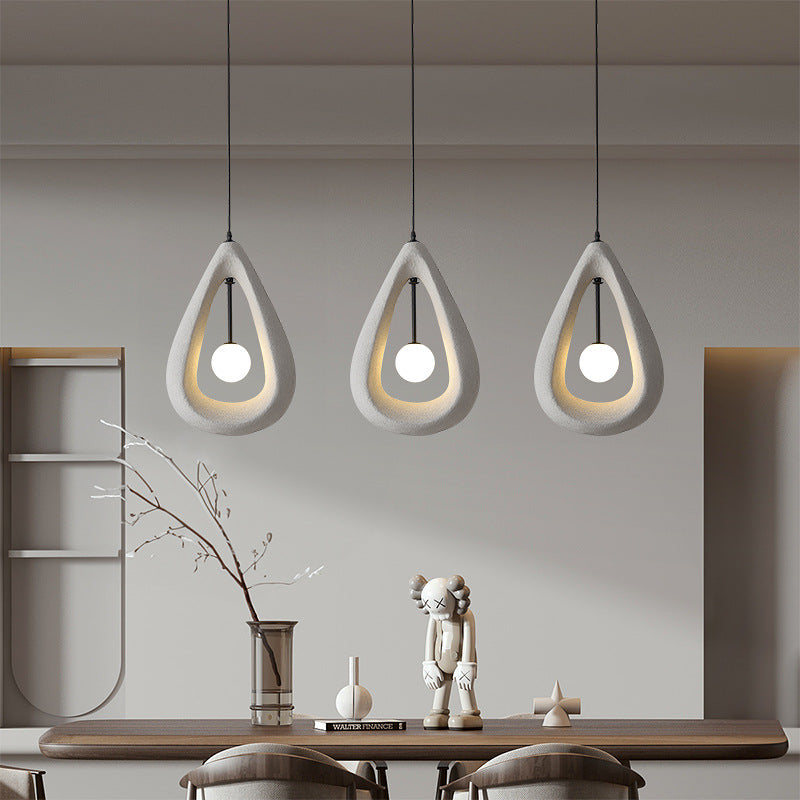 Terrance | Japandi Oval Pendant Lamp for Stylish Dining