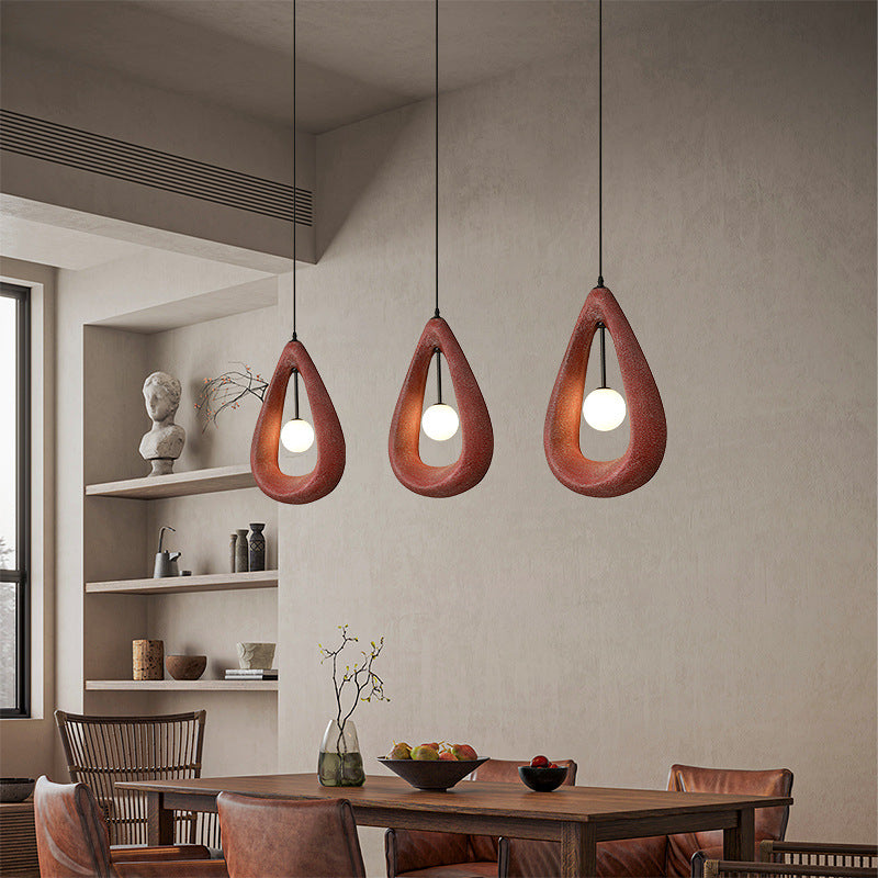 Terrance | Japandi Oval Pendant Lamp for Stylish Dining