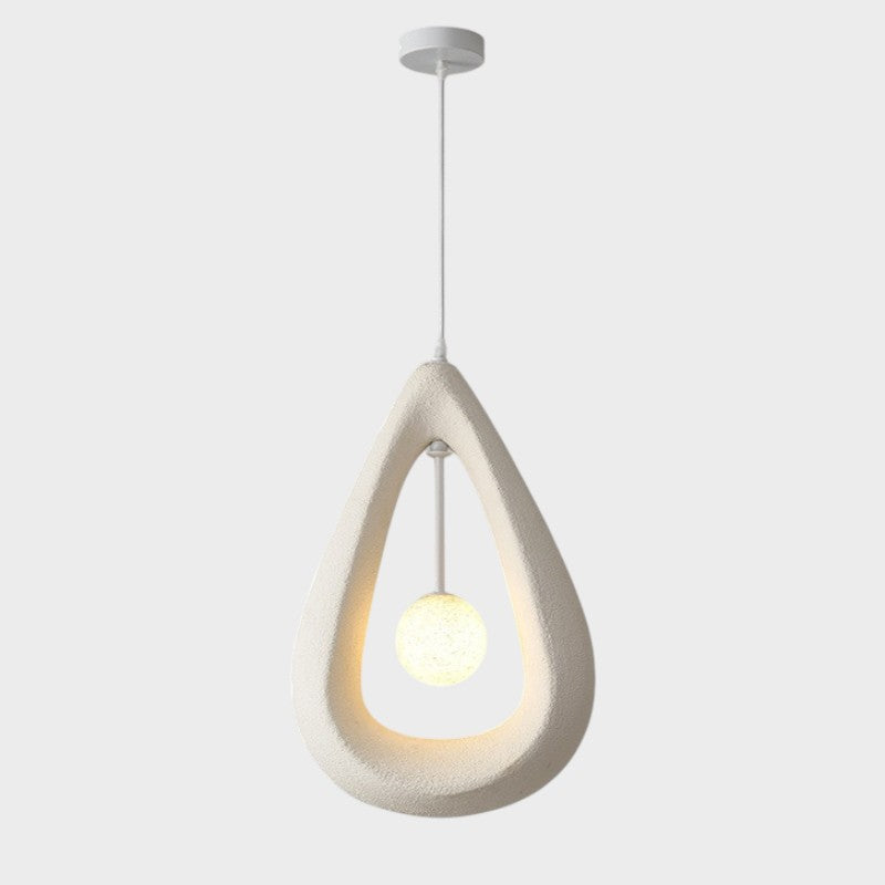 Terrance | Japandi Oval Pendant Lamp for Stylish Dining