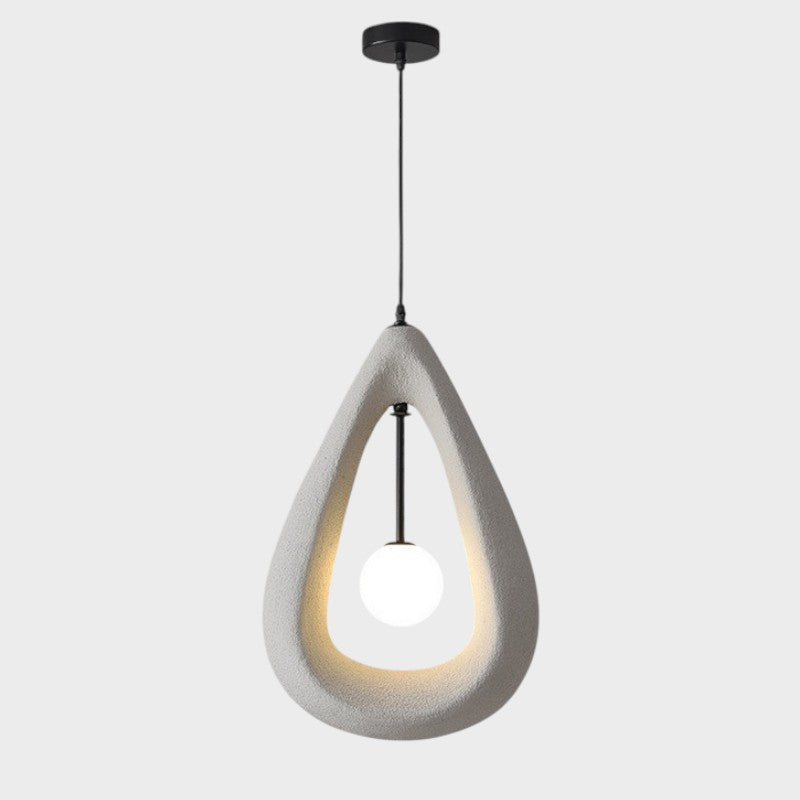Terrance | Japandi Oval Pendant Lamp for Stylish Dining