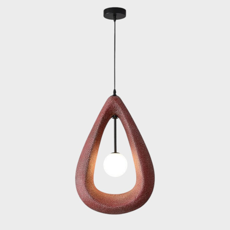 Terrance | Japandi Oval Pendant Lamp for Stylish Dining