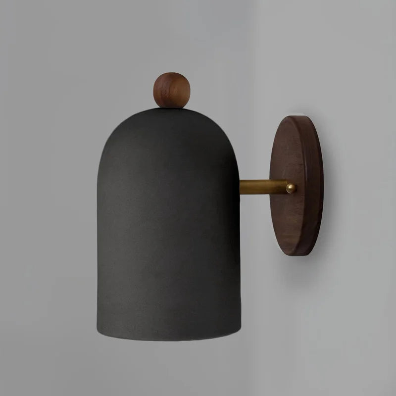TimberSoul | Minimalist Wooden Wall Lamp in Natural Walnut Aesthetic
