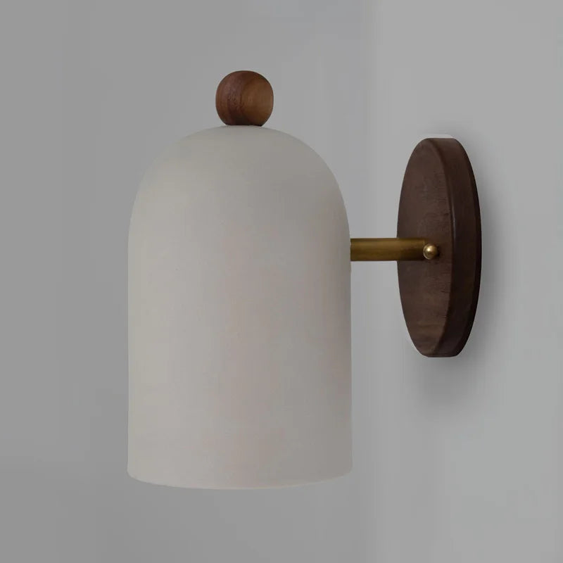 TimberSoul | Minimalist Wooden Wall Lamp in Natural Walnut Aesthetic