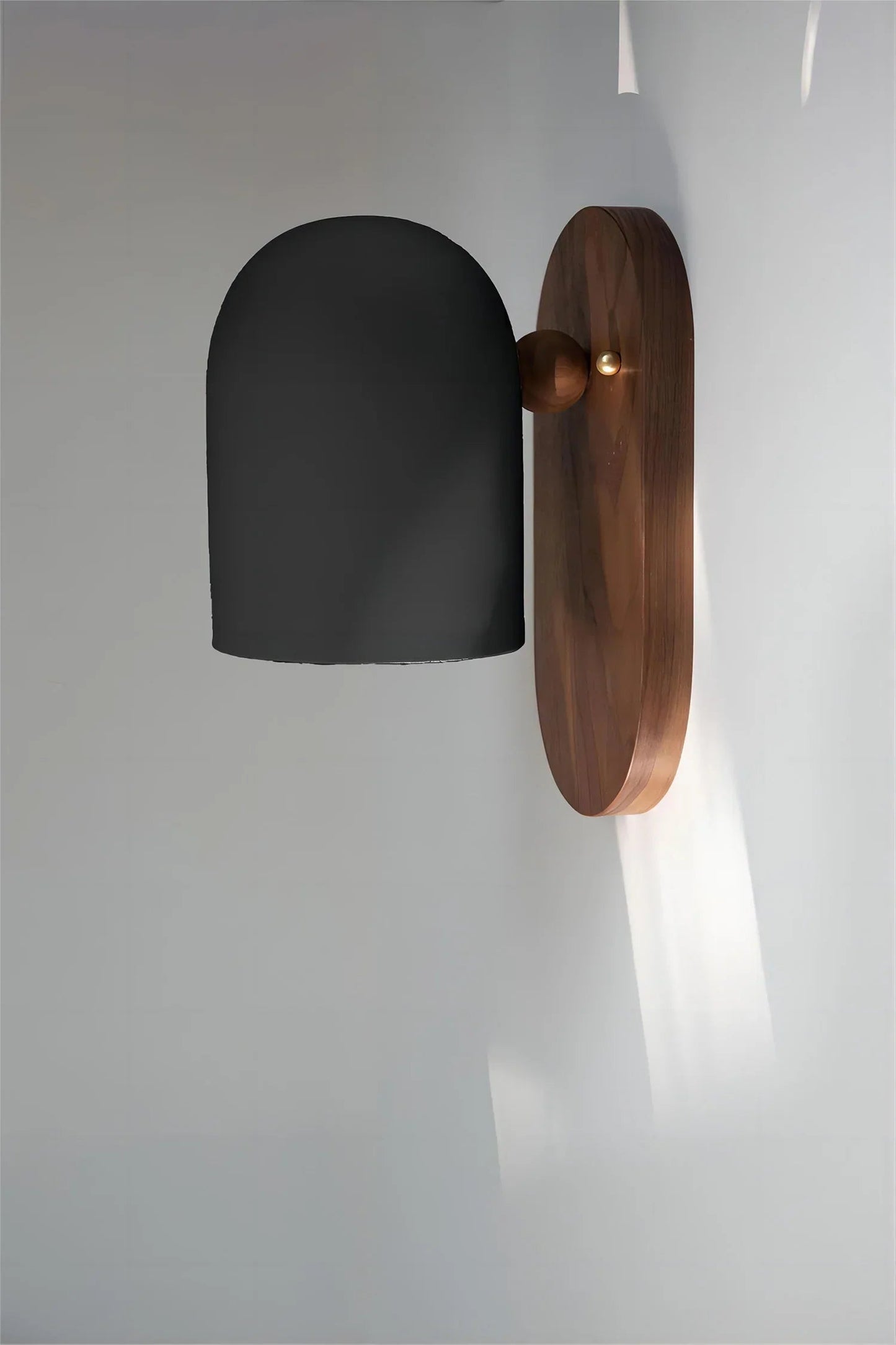 TimberSoul | Minimalist Wooden Wall Lamp in Natural Walnut Aesthetic