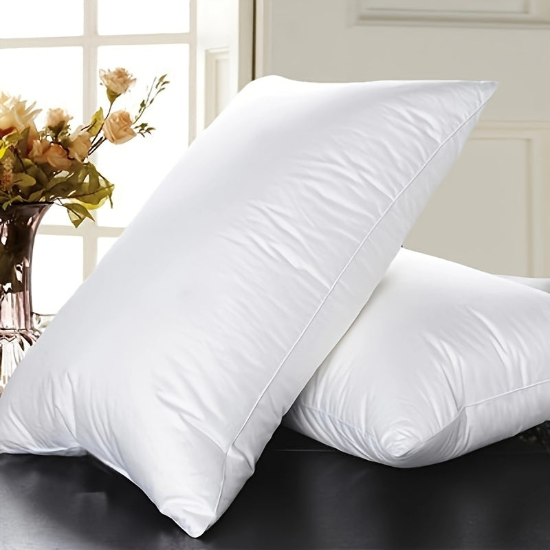 Ultra-Soft Goose Down Pillow – 95% Goose Down Fill with 100% Cotton Cover, Ideal for Home and Hospitality, All-Season Comfort