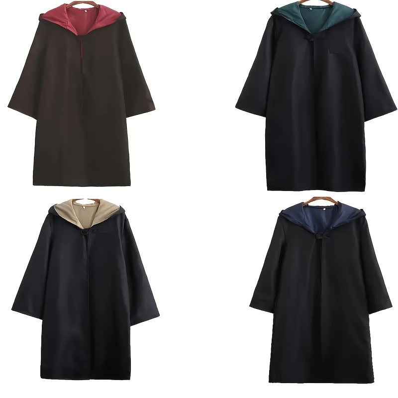 Hooded Wizard Cloak | Unisex Long Sleeve Halloween Costume