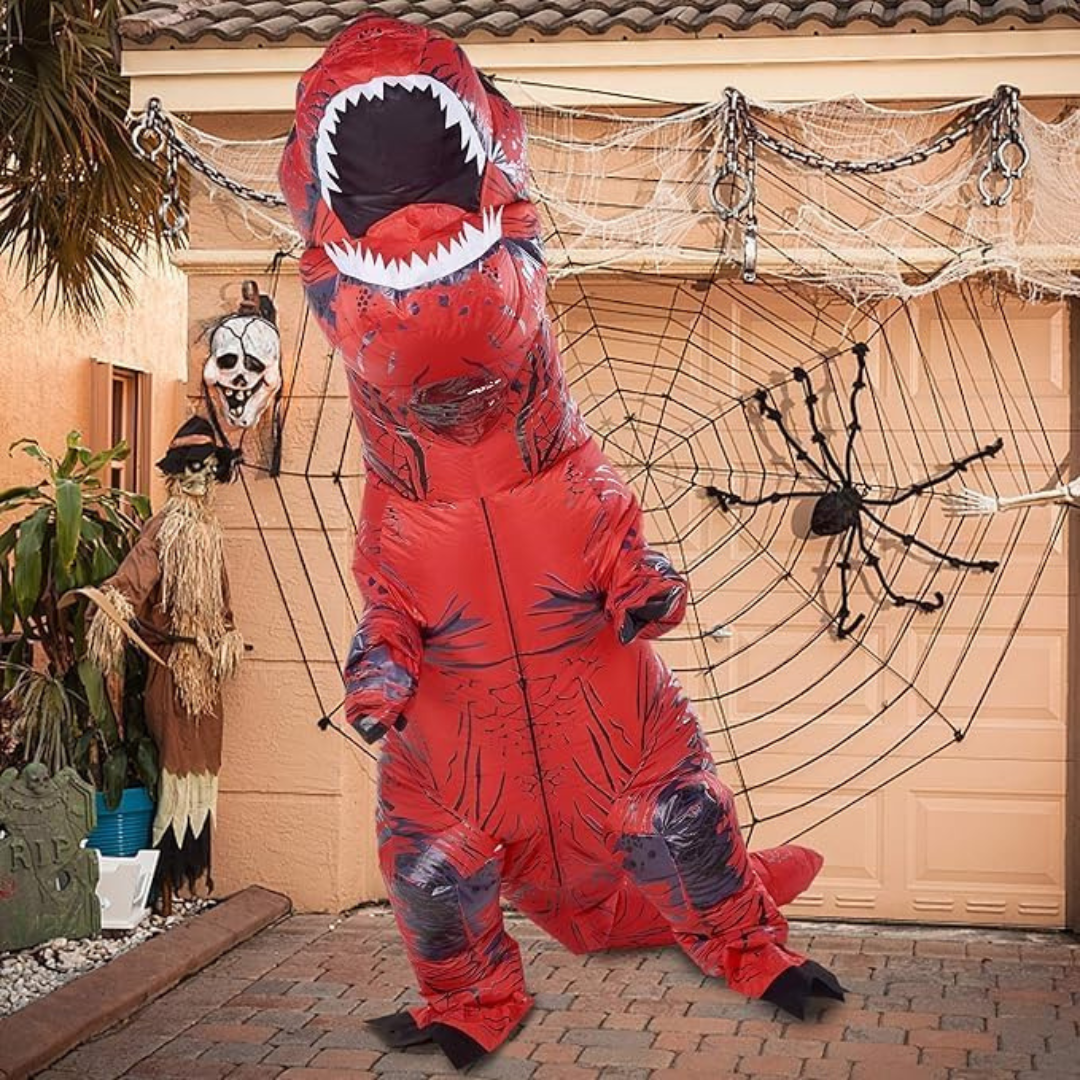 Unisex Giant Dinosaur Costume | Inflatable Full Body Halloween Jumpsuit