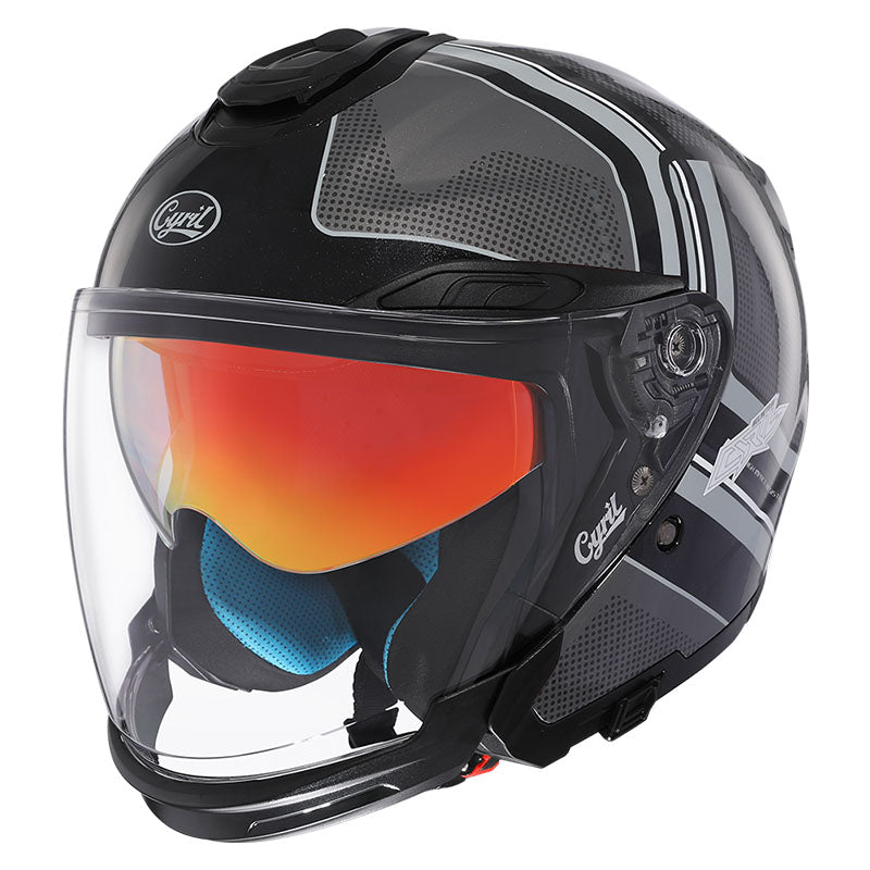 Unisex Motorcycle Helmet Lightweight ABS Dual Visor Aerodynamic Design
