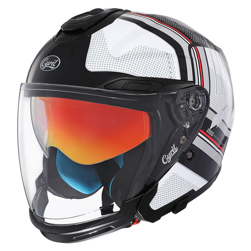 Unisex Motorcycle Helmet Lightweight ABS Dual Visor Aerodynamic Design