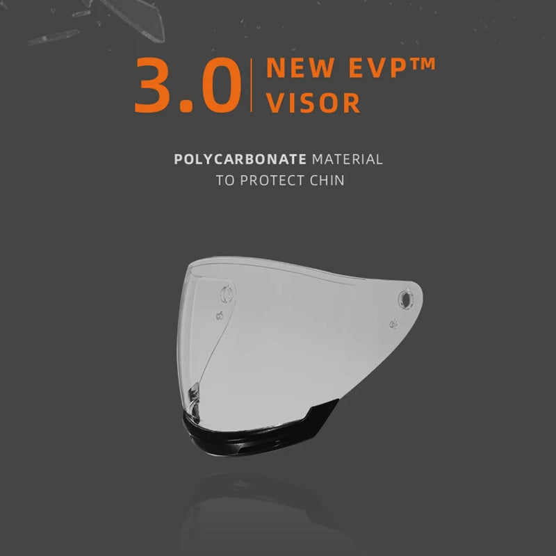Unisex Motorcycle Helmet Lightweight ABS Dual Visor Aerodynamic Design