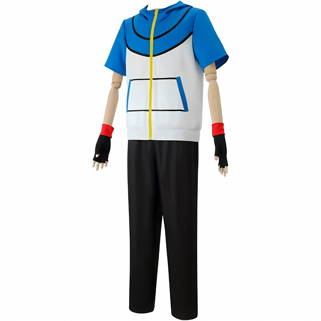 Unisex Halloween Anime Outfit | Short Sleeve Costume Set with Hat