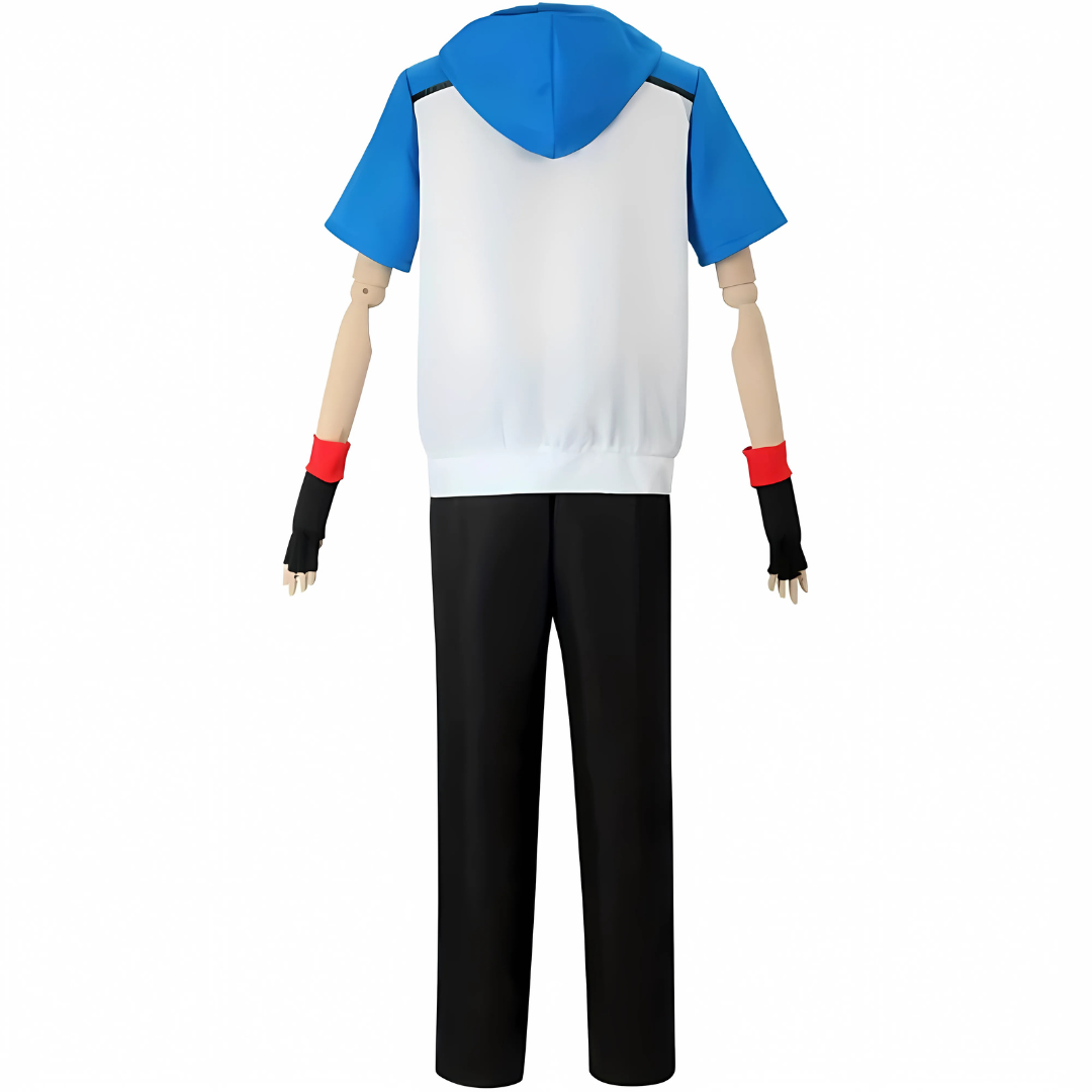 Unisex Halloween Anime Outfit | Short Sleeve Costume Set with Hat