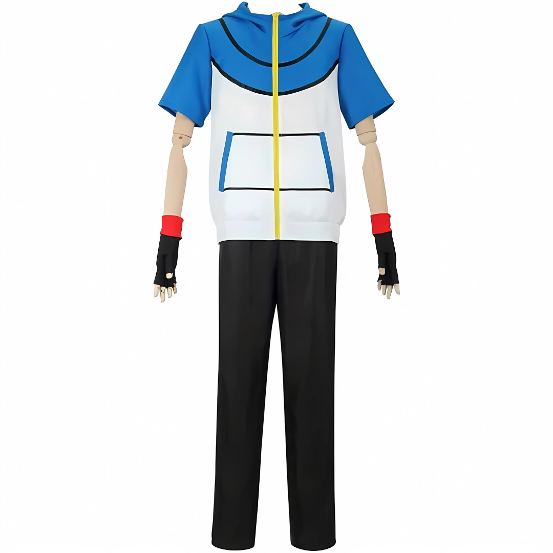 Unisex Halloween Anime Outfit | Short Sleeve Costume Set with Hat