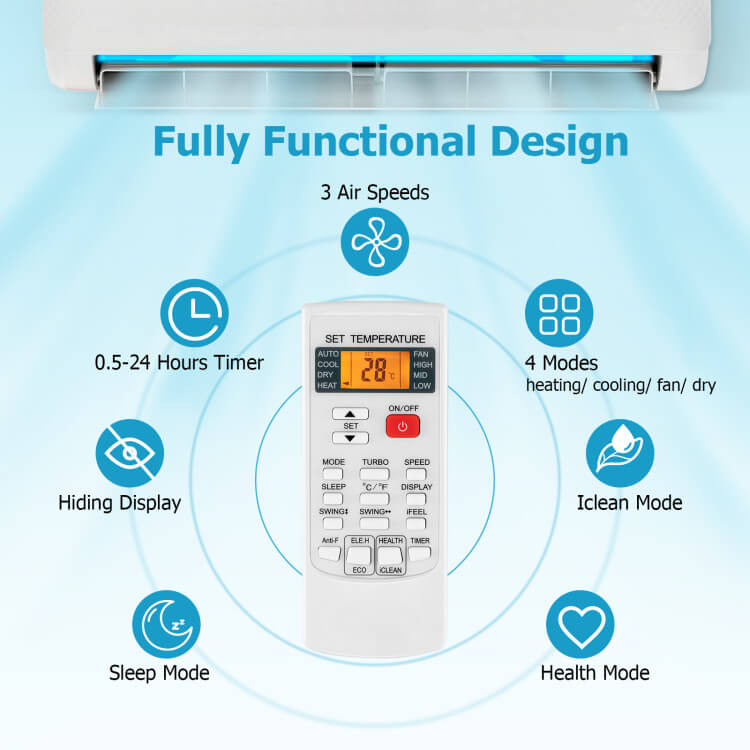 Multi-Brand AC Remote Control – Easy-to-Program Universal Air Conditioner Controller | Convenient Upgrade | For Everyday Comfort