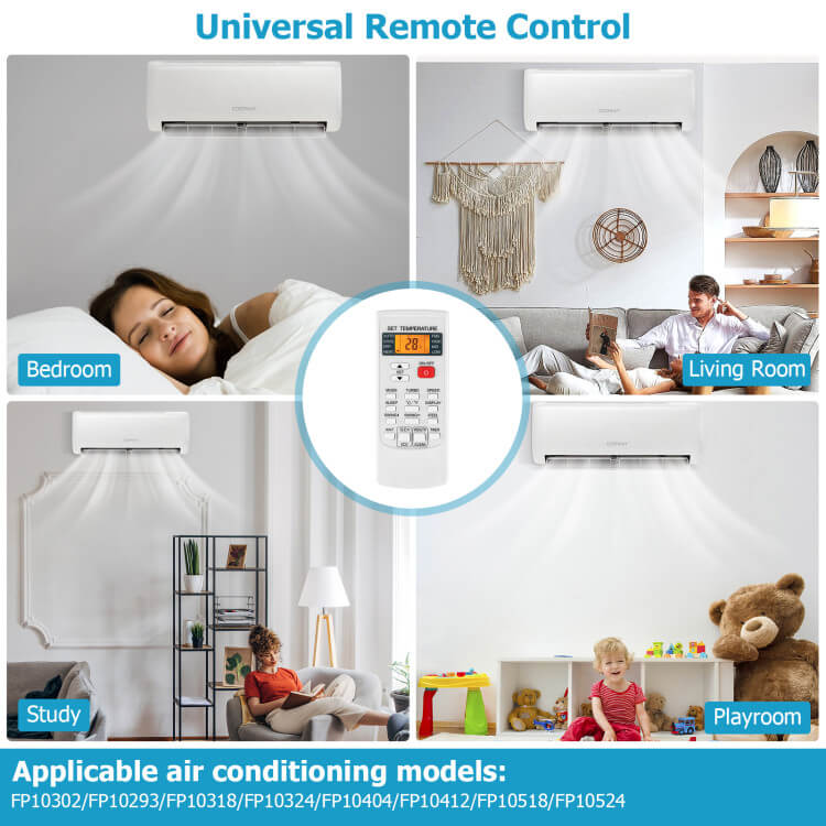 Multi-Brand AC Remote Control – Easy-to-Program Universal Air Conditioner Controller | Convenient Upgrade | For Everyday Comfort