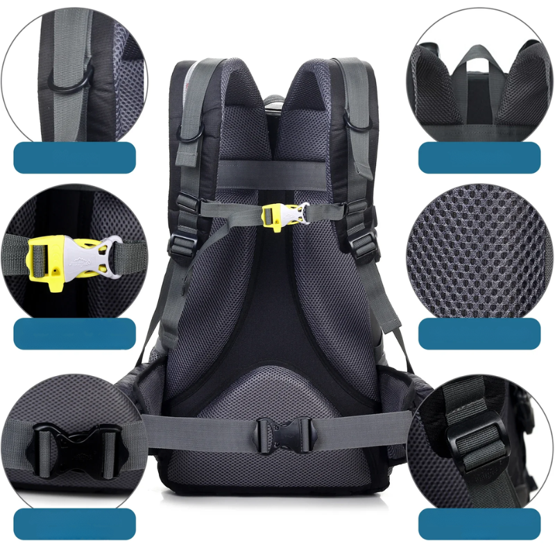 SummitGuard Pack – Lightweight & Water-Resistant Trekking Backpack for Enhanced Carrying Comfort
