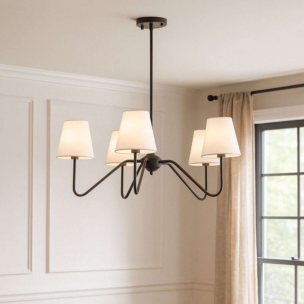 Valenor | Sleek Minimalist Chandelier for Bedroom Ambiance