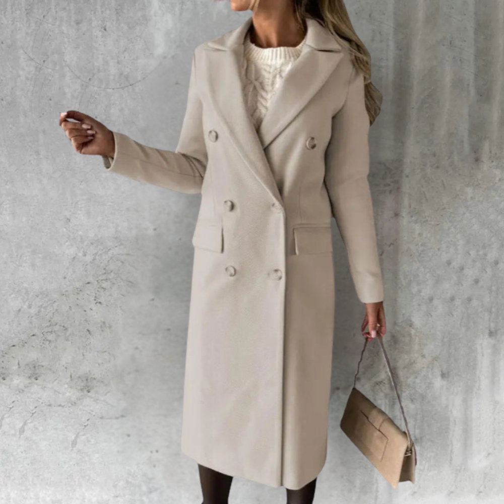 Luciana | Elegant Women's Long Trench Coat – Classic Style with Lasting Comfort