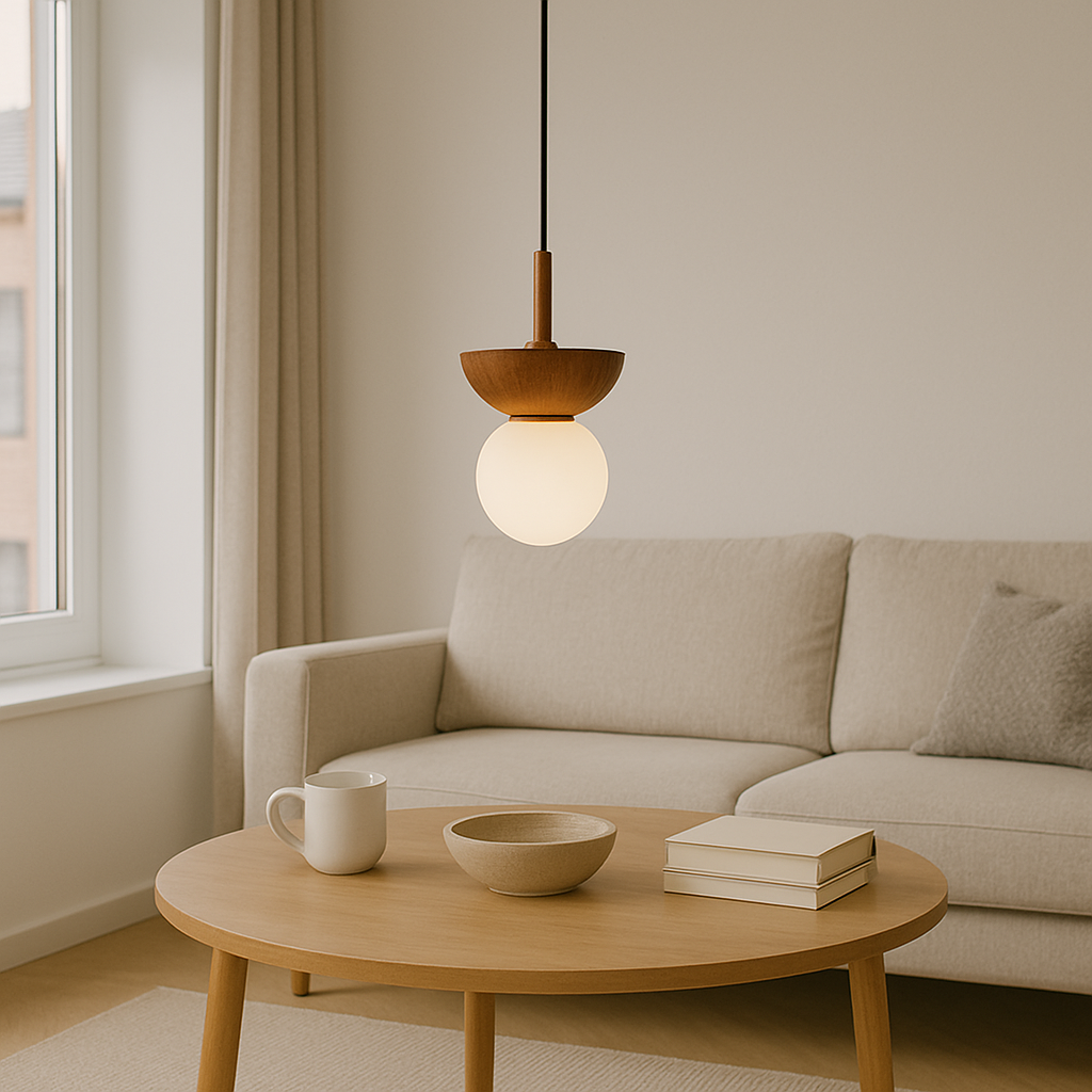 Valura | Japandi Pendant Lamp with Natural Minimalist Design