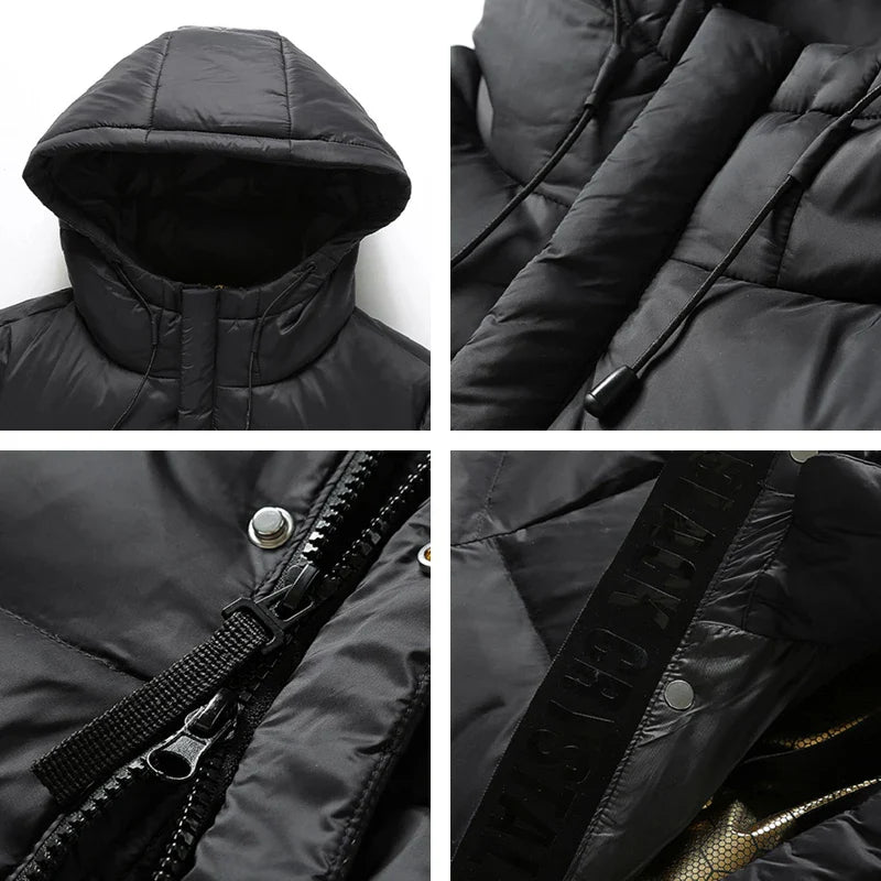 Calvin | Warm Durable Nylon Winter Coat for Men