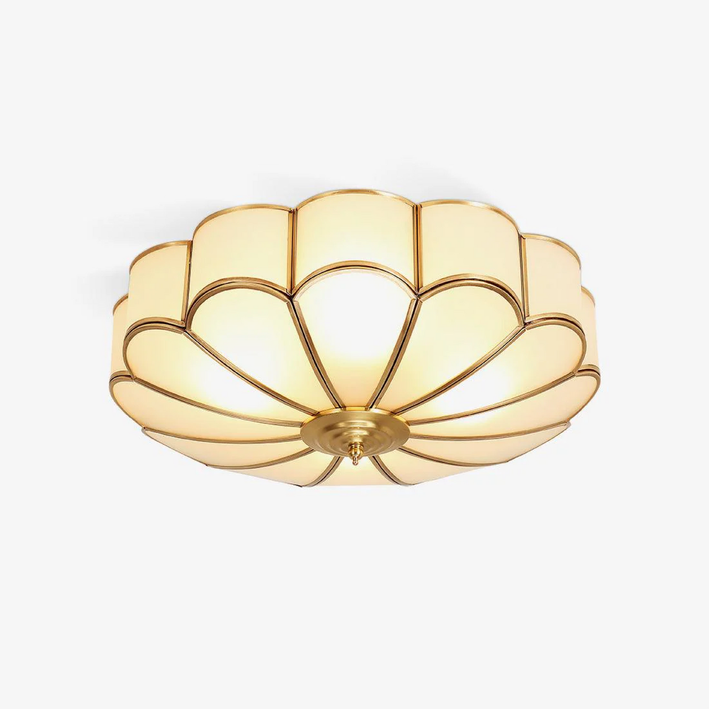 Vitasphere | Sophisticated Flower-shaped Glass Ceiling Lamp