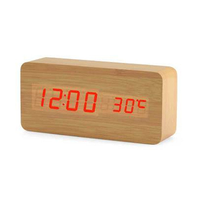 ScandiGlow Alarm – A Nordic-style digital LED alarm clock with a clean design.