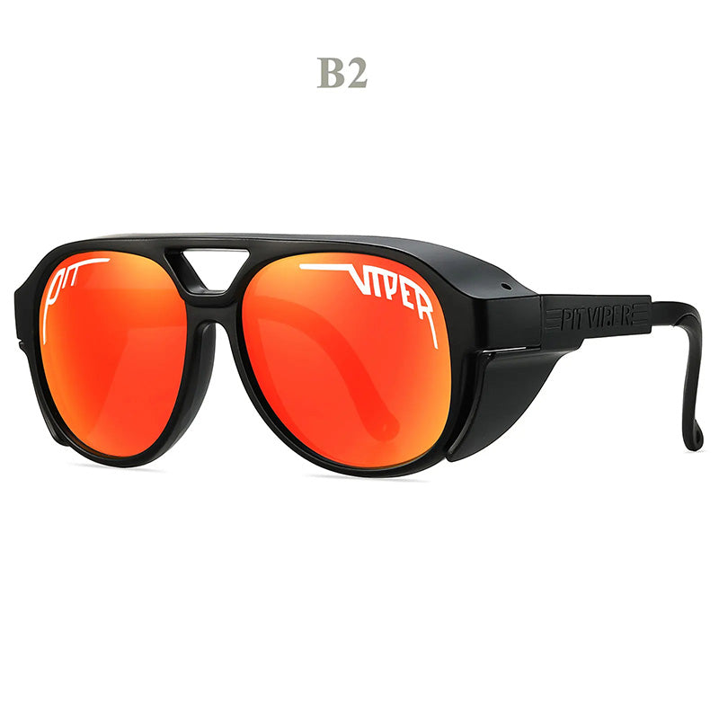 RoadGrip Sunglasses – Windproof motorcycle sunglasses with UV400 protection.