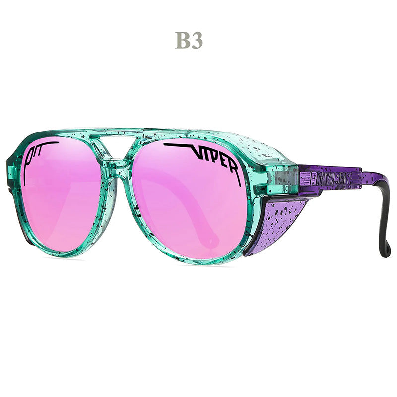 RoadGrip Sunglasses – Windproof motorcycle sunglasses with UV400 protection.