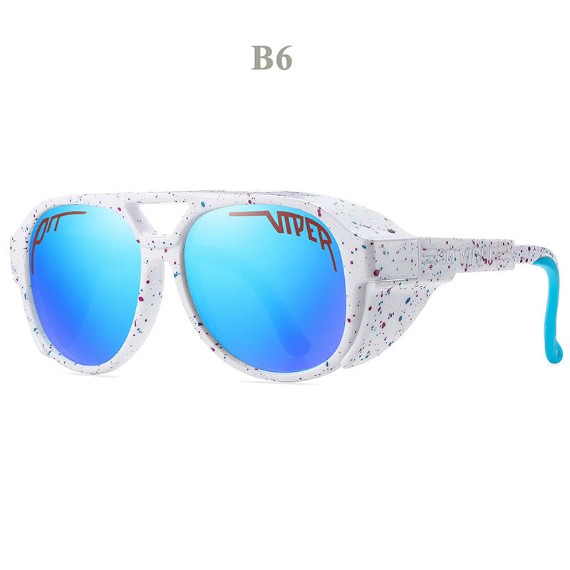 RoadGrip Sunglasses – Windproof motorcycle sunglasses with UV400 protection.