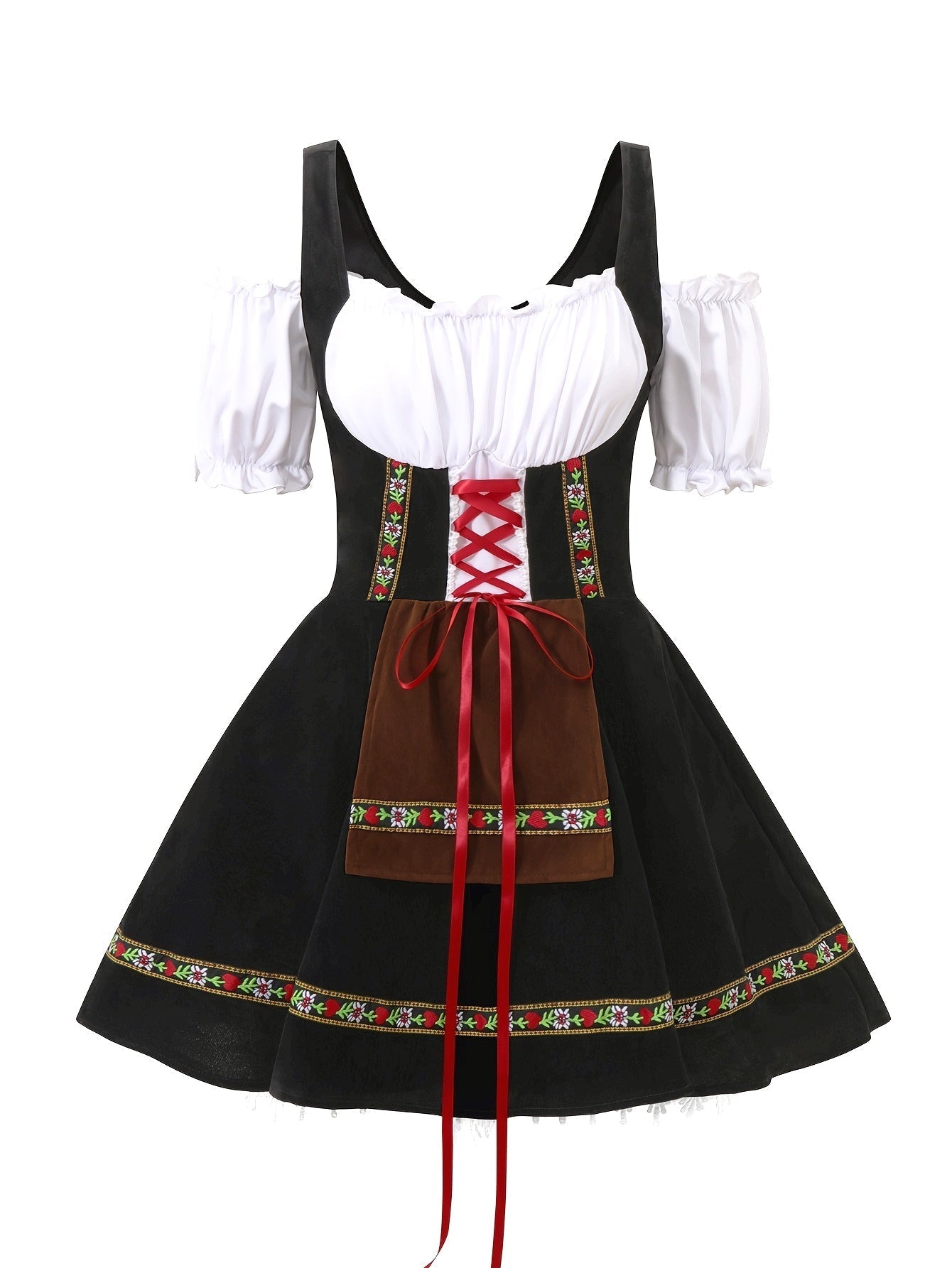 Plus Size Bavarian Mini Dress | Women’s Puff Sleeve Halloween Costume