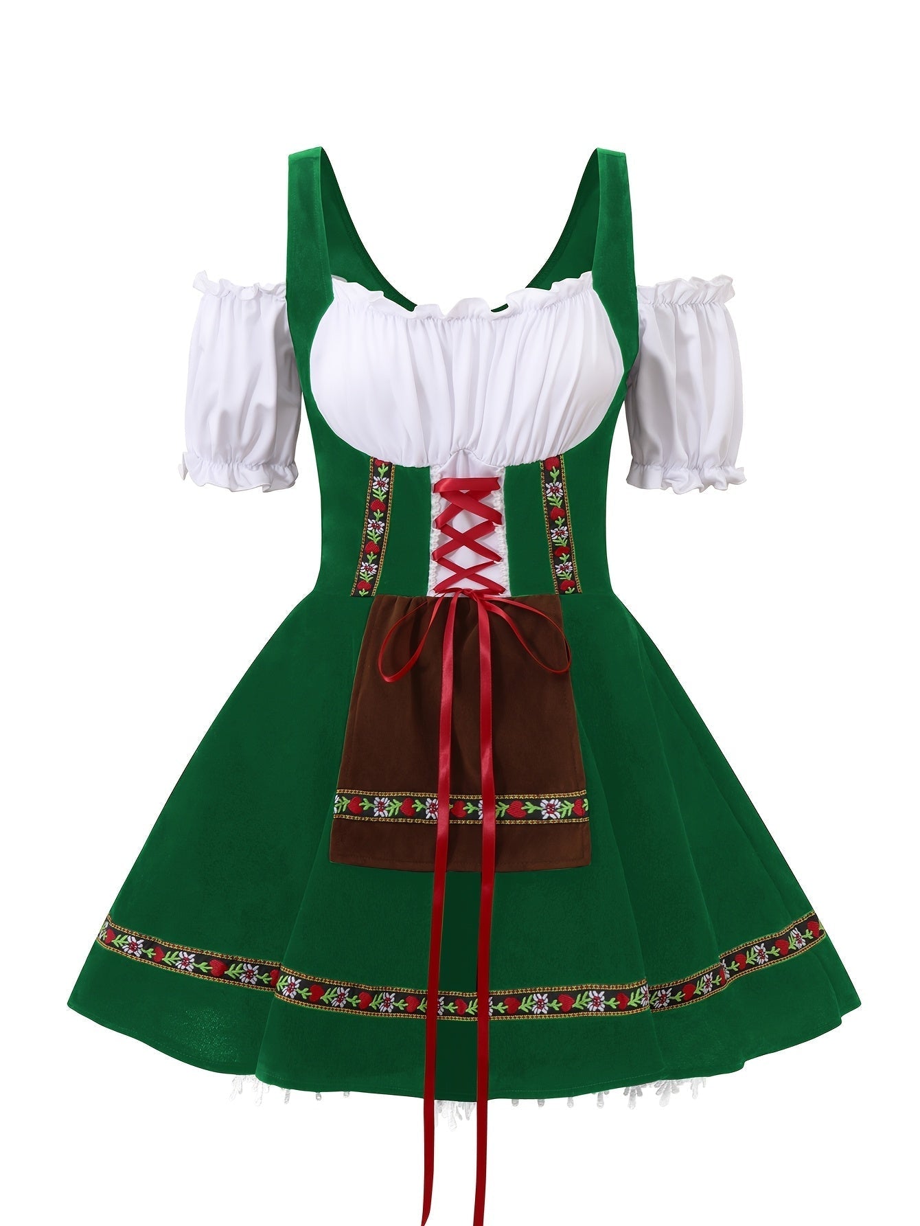 Plus Size Bavarian Mini Dress | Women’s Puff Sleeve Halloween Costume