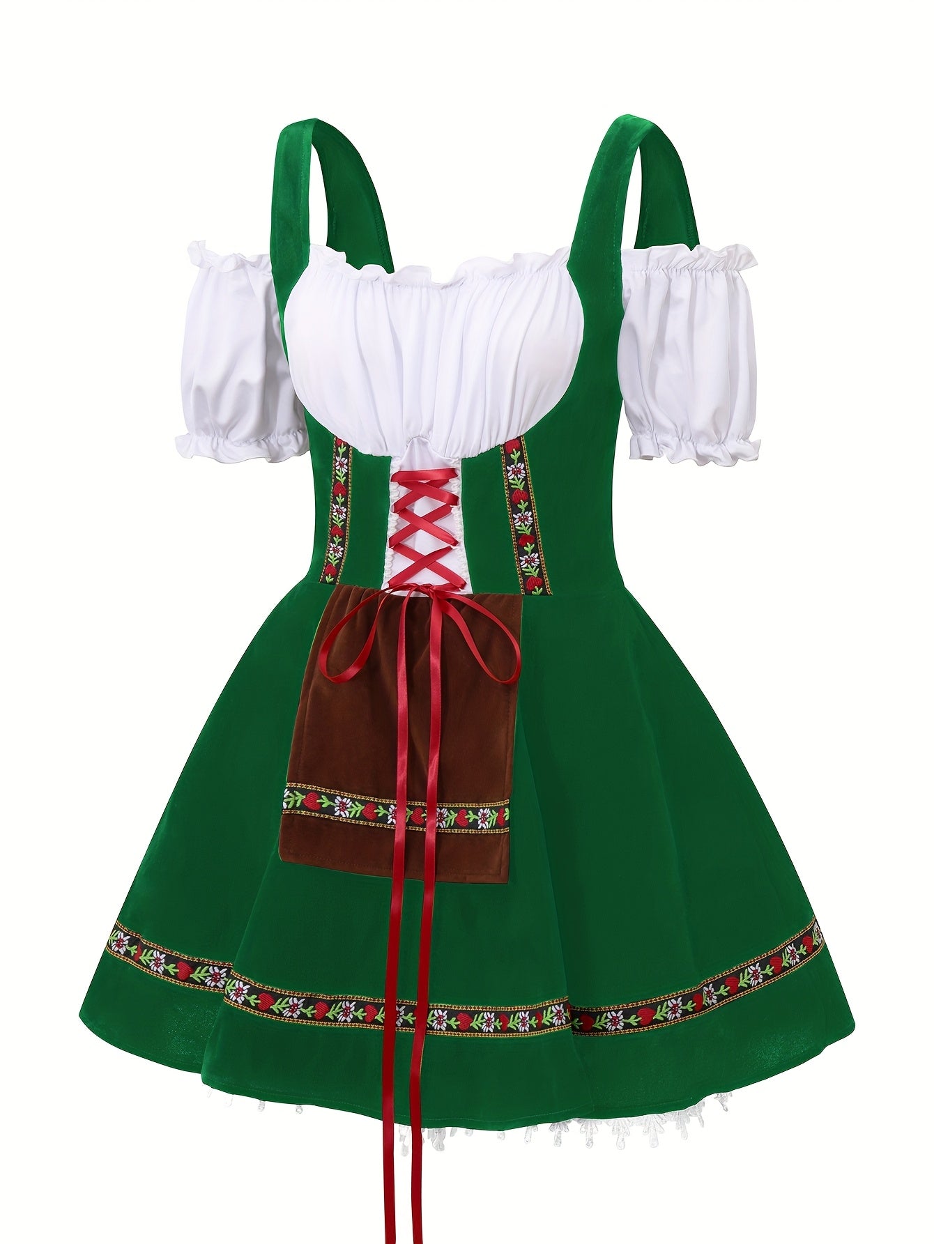 Plus Size Bavarian Mini Dress | Women’s Puff Sleeve Halloween Costume