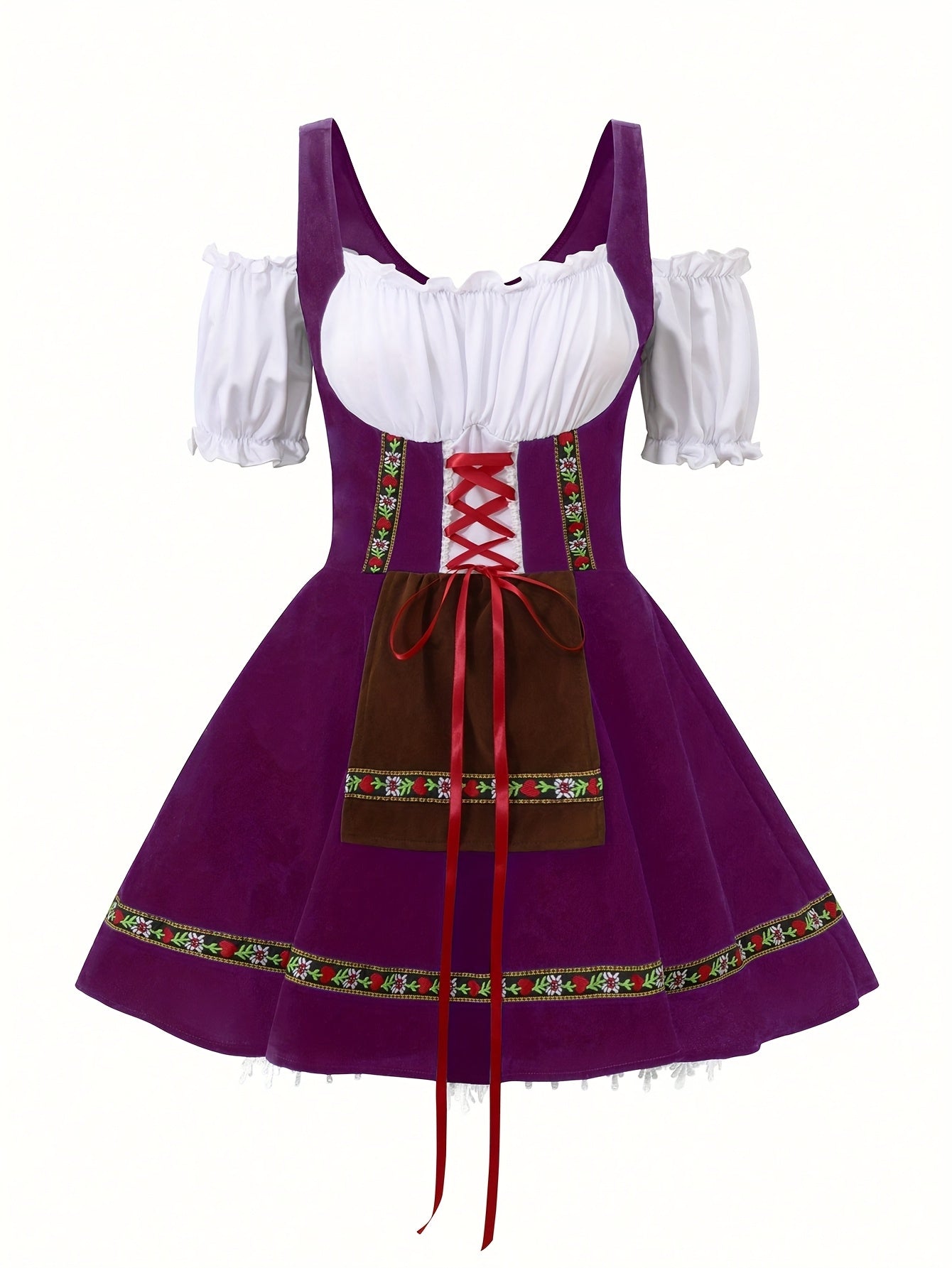 Plus Size Bavarian Mini Dress | Women’s Puff Sleeve Halloween Costume