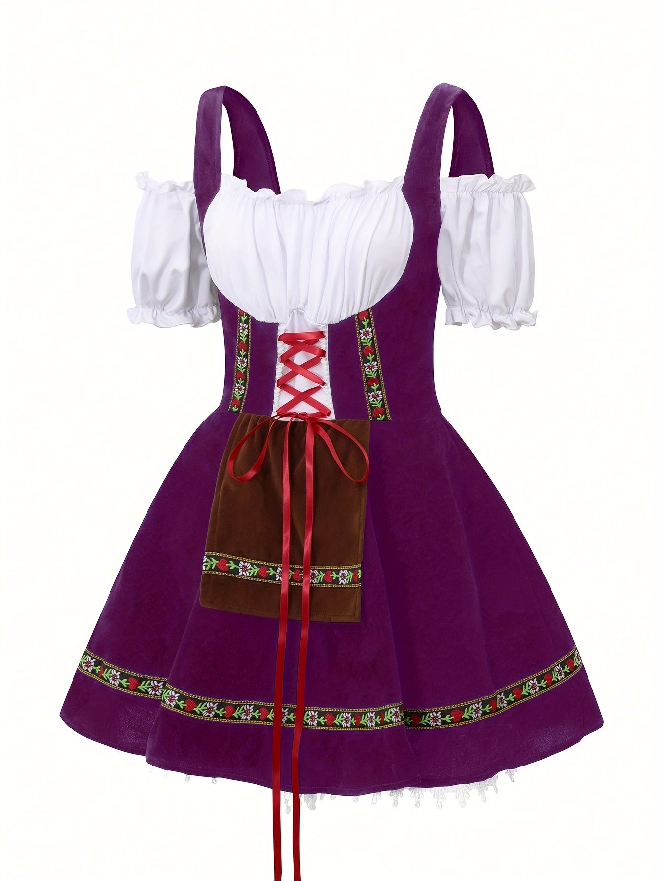 Plus Size Bavarian Mini Dress | Women’s Puff Sleeve Halloween Costume