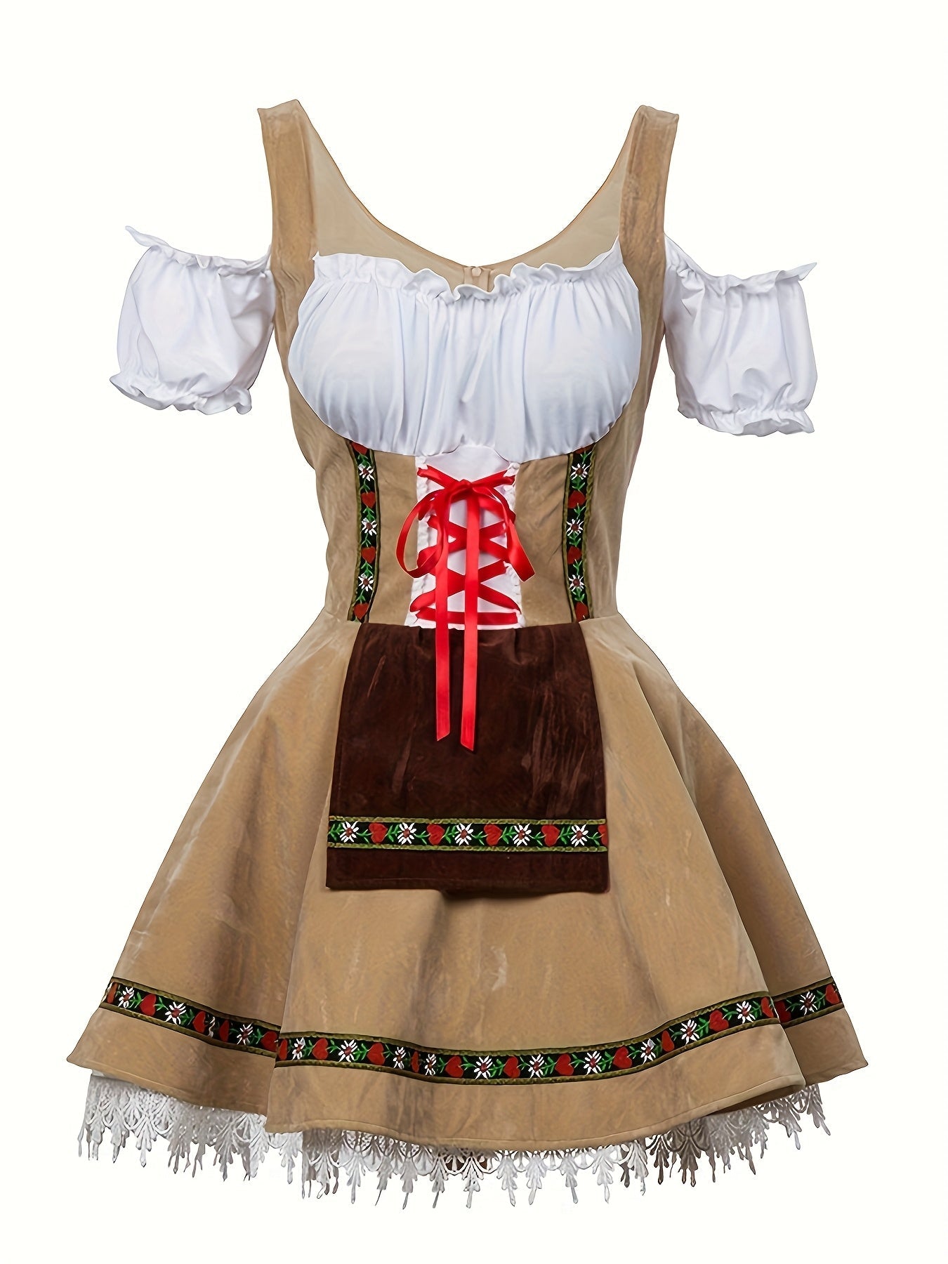 Plus Size Bavarian Mini Dress | Women’s Puff Sleeve Halloween Costume