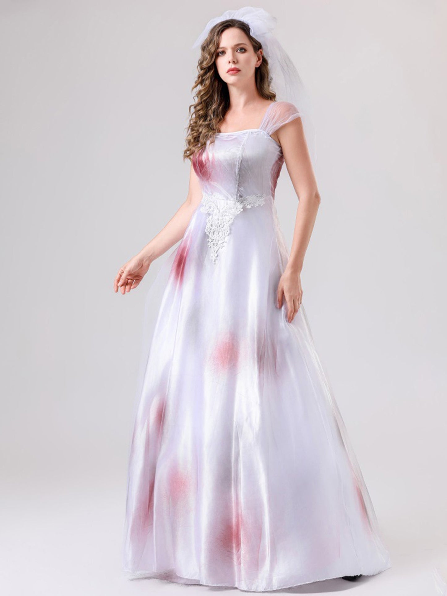 Women’s Bloody Maxi Dress | Spooky Corpse Bride Halloween Costume