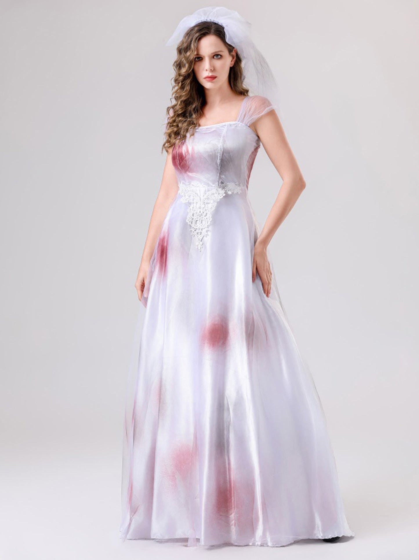 Women’s Bloody Maxi Dress | Spooky Corpse Bride Halloween Costume