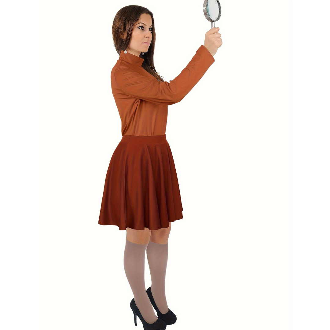 Women’s Halloween Cartoon Outfit | Turtleneck Long Sleeve Mini Costume