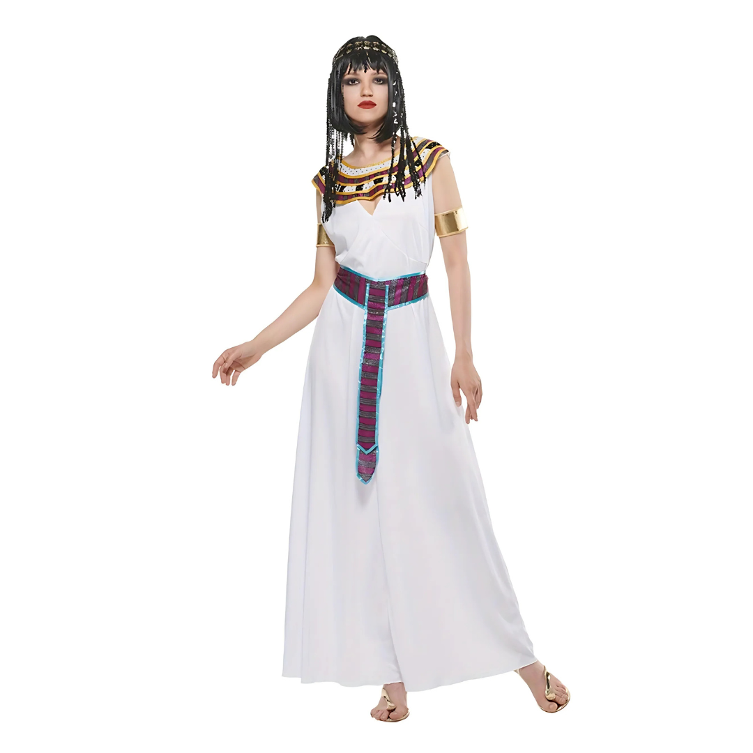 Women’s Sleeveless Cleopatra Maxi Dress | Royal Halloween Costume