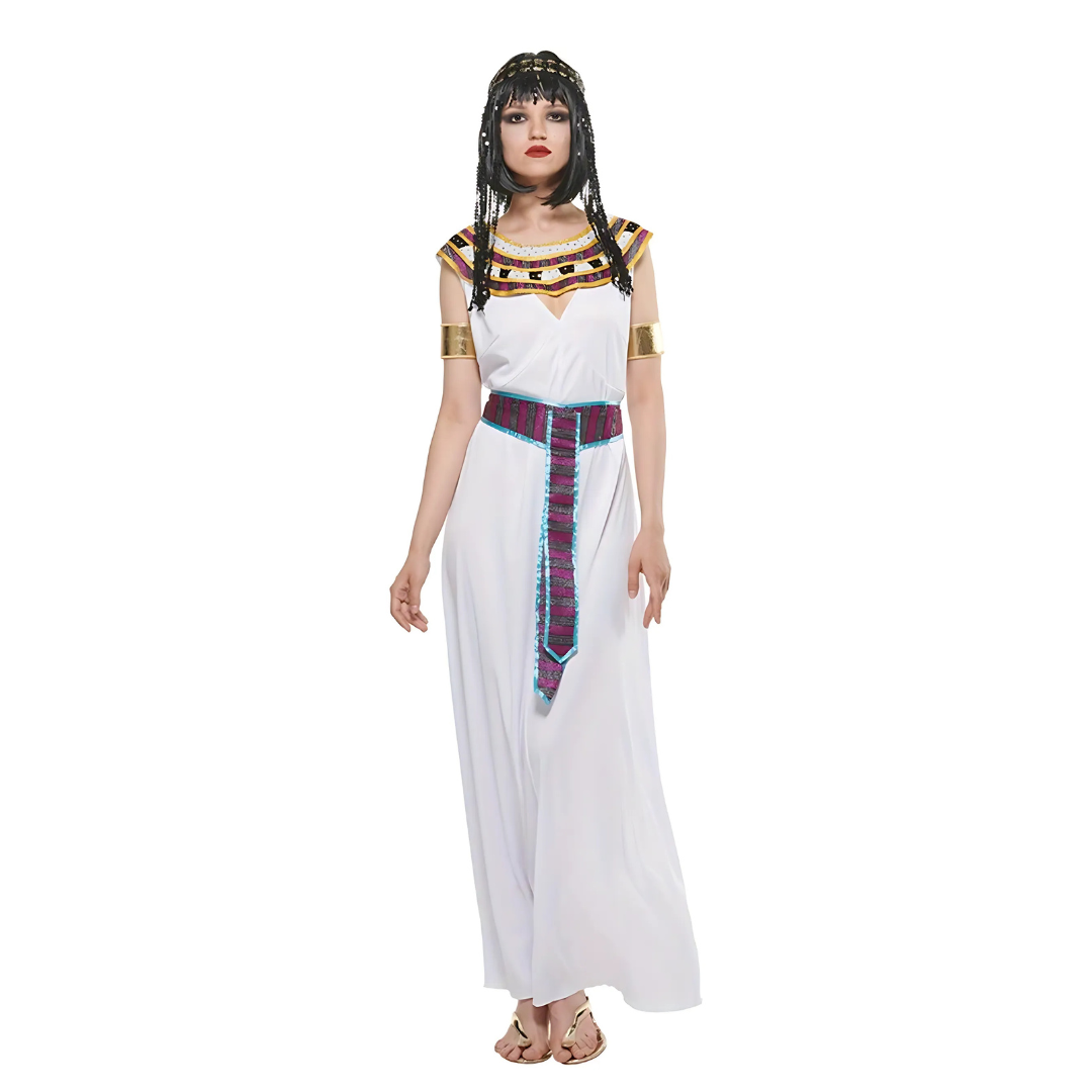 Women’s Sleeveless Cleopatra Maxi Dress | Royal Halloween Costume
