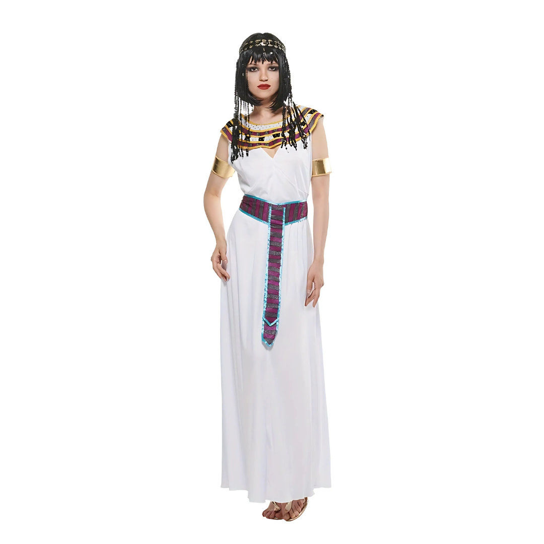 Women’s Sleeveless Cleopatra Maxi Dress | Royal Halloween Costume