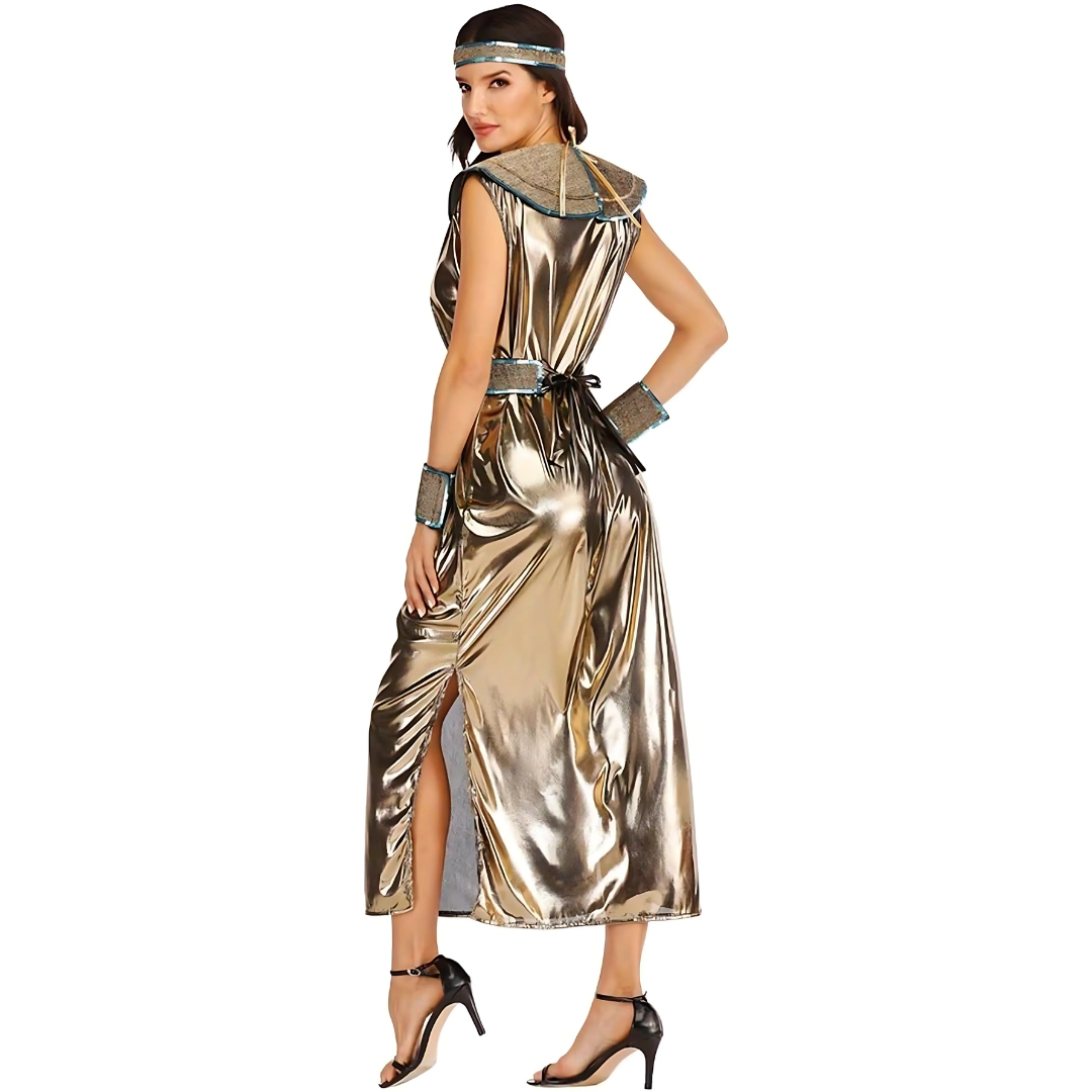 Women’s Maxi Cleopatra Costume Gown | Elegant Halloween Dress